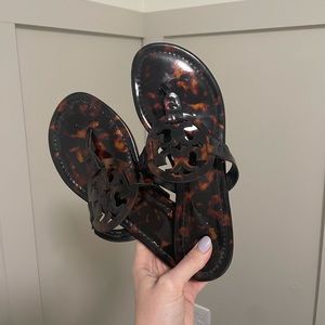 Tory Burch Miller Sandals in tortoise shell